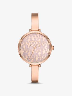 Naia Rose Gold Tone Logo Watch Michael Kors Canada