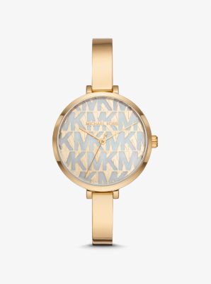 Naia Gold-Tone Logo Watch