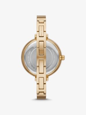 Naia Gold-Tone Logo Watch