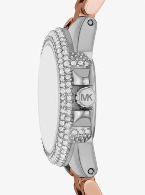 Mini Camille Pavé Silver-Tone Watch | Michael Kors