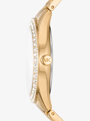 Harlowe Pavé Gold-Tone Watch image number 1