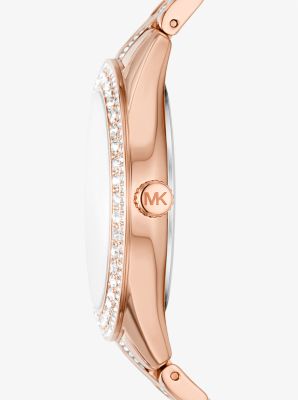 Harlowe Pavé Rose Gold-Tone Watch