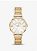 Addyson Gold-Tone Logo Watch image number 0