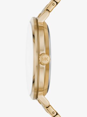 Addyson Gold Tone Logo Watch Michael Kors Canada