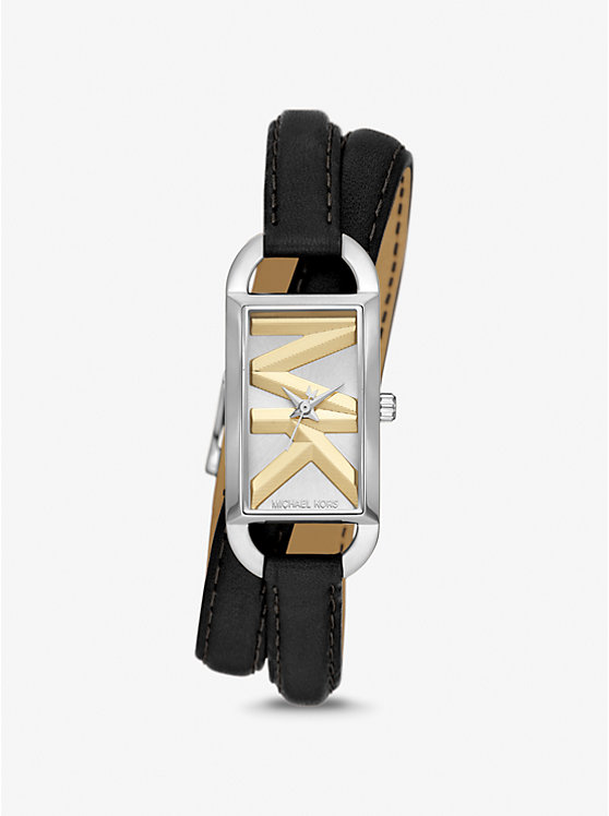 Mini Empire Silver-Tone and Leather Watch image number 0