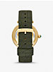 Montre Parker dorée à pavé et à bracelet en cuir gaufré à motif crocodile image number 2