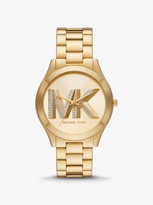 Oversized Slim Runway Gold Tone Watch Michael Kors Canada