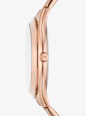 Oversized Slim Runway Rose Gold-Tone Watch image number 1