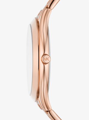 Oversized Slim Runway Rose Gold-Tone Watch