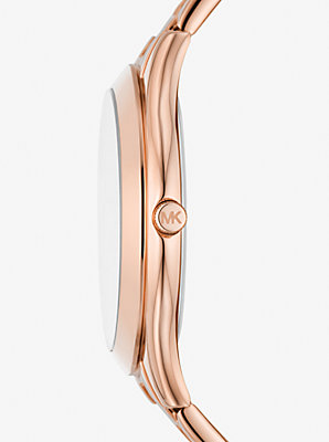 Oversized Slim Runway Rose Gold-Tone Watch