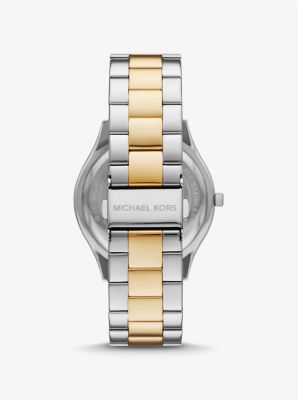 Oversized Slim Runway Two-Tone Watch image number 2