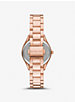 Mini Lauryn Pavé Rose Gold-Tone Watch image number 2