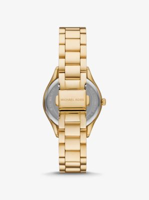 Mini Lauryn Pavé Gold-Tone Watch | Michael Kors