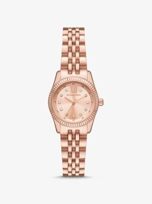 Michael Kors MK4695 - Parker Lux Three Hand Stainless Steel Watch (Rose  Gold Tone) Watches - ShopStyle