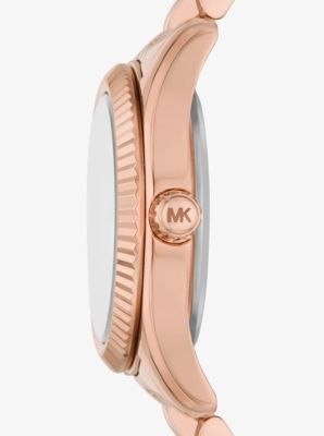 Petite Lexington Pavé Rose Gold-Tone Watch | Michael Kors Canada