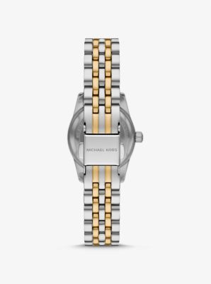 Petite Lexington Pavé Two-Tone Watch image number 2