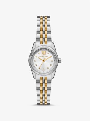 Michael kors sofie pave two tone discount watch