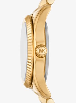 Petite Lexington Pavé Gold-Tone Watch | Michael Kors