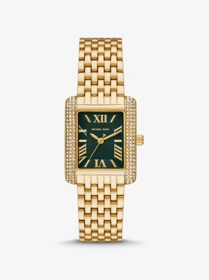 Petite Emery Pavé Gold-Tone Watch | Michael Kors Canada