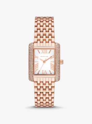 Petite Emery Pavé Rose Gold-Tone Watch image number 0