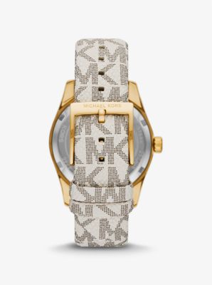 Michael kors men's lexington watch clearance gold