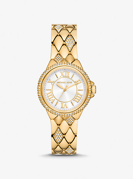 Michael Kors Mini Camille Pavé Gold-tone Watch