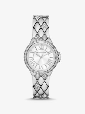 Lexington Pavé Silver-Tone Watch | Michael Kors