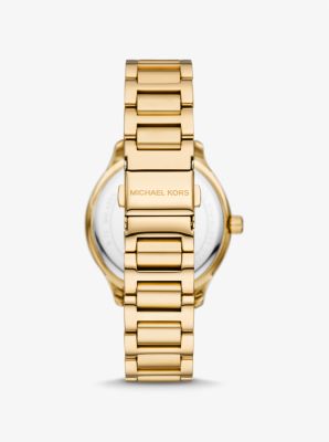 Sage Pavé Gold-Tone Watch image number 2