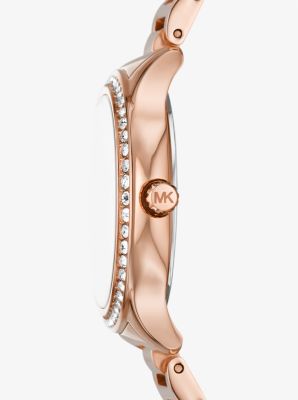 Sage Pavé Rose Gold-Tone Watch