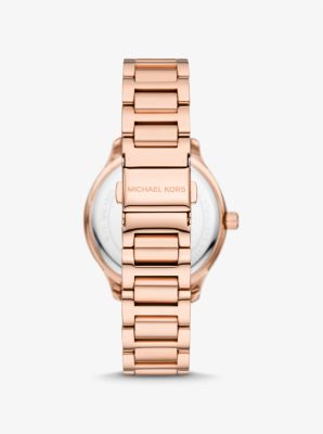 Armbanduhr Sage im Rosé-Goldton mit Pavé