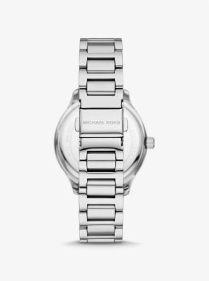 Sage Pavé Silver-Tone Watch