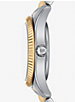 Lexington Pavé Two-Tone Watch and Slider Bracelet Gift Set image number 1