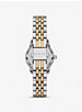 Conjunto de relógio e pulseira com fecho deslizante Lexington prateados com incrustações image number 2