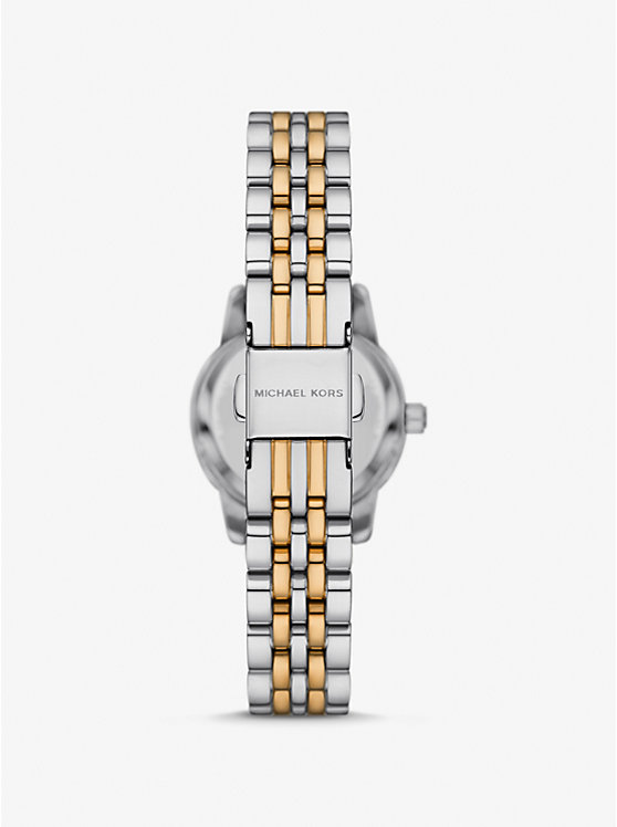Set regalo bracciale con cursore e orologio Lexington bicolore con pavé image number 2