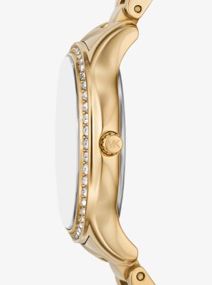 Michael kors small gold watch best sale