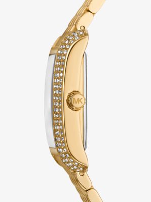 Petite Emery Pavé Gold-Tone Watch image number 1