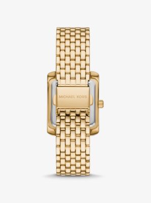 Petite Emery Pavé Gold-Tone Watch | Michael Kors