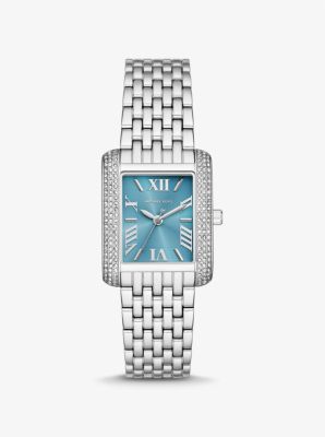 Petite Emery Pavé Silver-Tone Watch image number 0