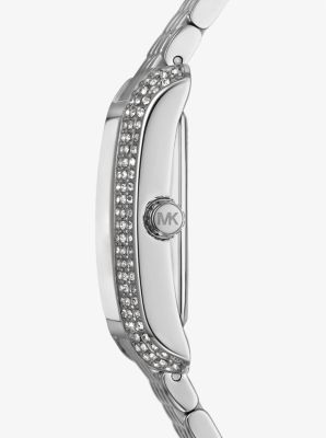 Petite Emery Pavé Silver-Tone Watch