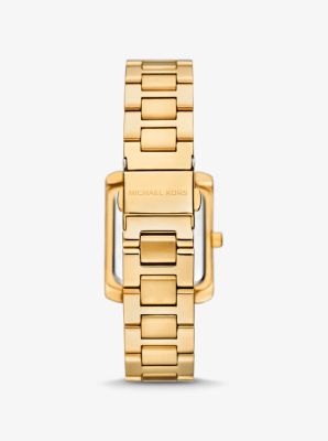 Michael kors watch square gold hotsell