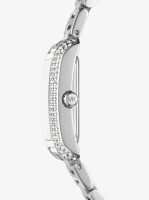 Petite Emery Pavé Silver-Tone Watch and Jewelry Gift Set image number 1