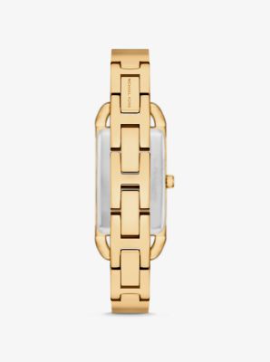 Mini Empire Pavé Gold-Tone Bangle Watch image number 2