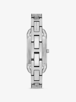 Mini Empire Pavé Silver-Tone Bangle Watch image number 2