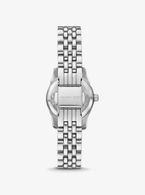 Michael kors silver pave watch best sale