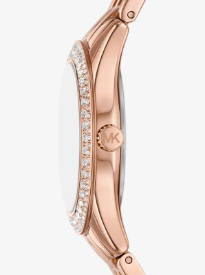 Mini Harlowe Pavé Rose Gold-Tone Watch image number 1