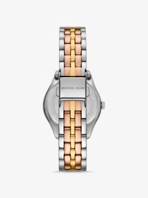 Mini Harlowe Pavé Tri-Tone Watch image number 2