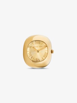 Rylee Gold-Tone Ring Watch