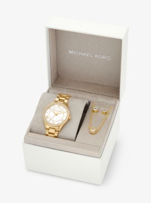 Mini Lauryn Gold-Tone Watch and Jewelry Gift Set image number 3