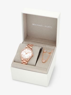 Mini Lauryn Rose Gold-Tone Watch and Jewelry Gift Set image number 3