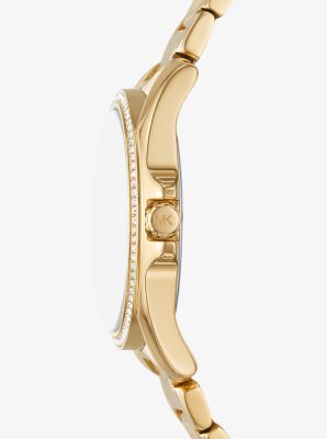 Kaycie Pavé Gold-Tone Watch image number 1